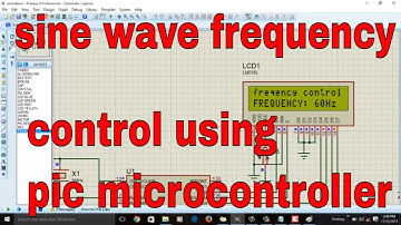 sine wave frequency measurement control using pic microcontroller