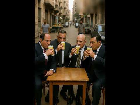 رؤساء مصر وهم بيشربوا قصب في شوارع مصر اكسبلورر مصري رؤساء قصب زعماء