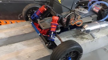 Custom traxxas nitro rustler!!! drag car !! traded up for this on a savage trade !!!