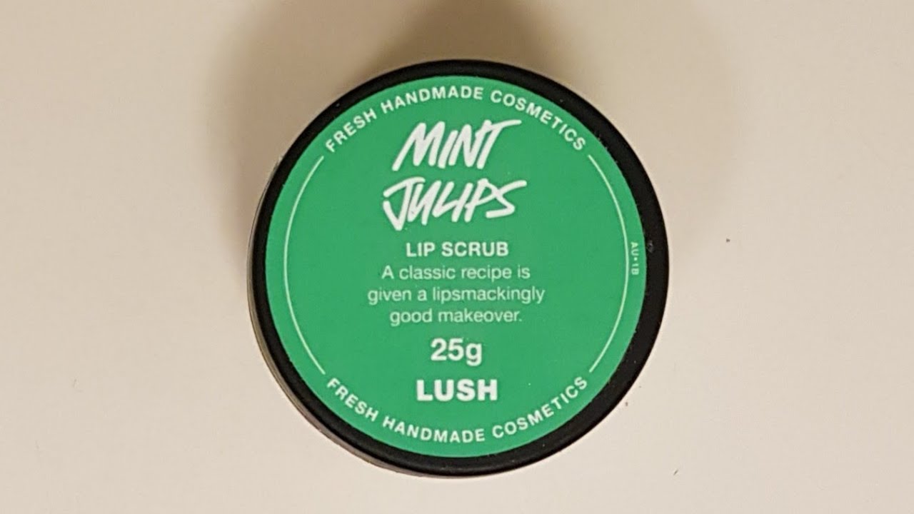 "Mint Julips" Lip Scrub Review and Demo LUSH Reviews 347 YouTube