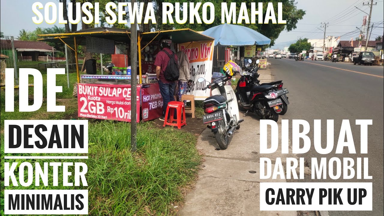 desain konter pulsa minimalis konter kecil rame pembeli - YouTube