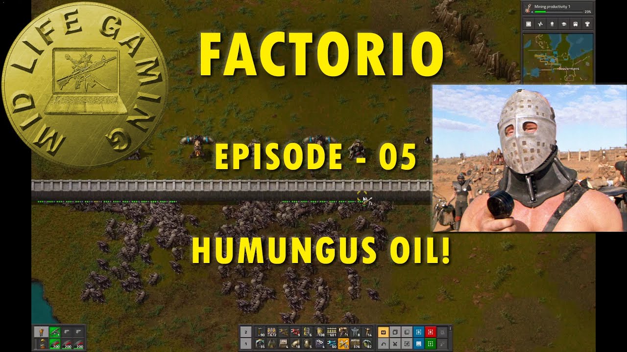 Factorio Lets Play Episode 05. Oil, fire BBQ! - YouTube