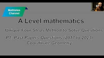 Past Papers a-Level Coordinate Geometry