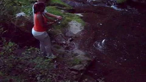 Gene Downing and Samira Fishing in Paul's Hole