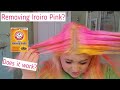 Removing Iroiro Pink Hair Color with Baking Soda