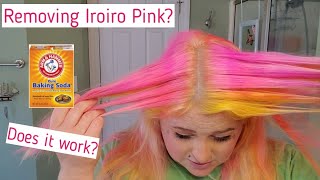 Removing Iroiro Pink Hair Color with Baking Soda