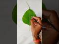 Leaf ganesha drawing 🌼 Shri Ganesh 🔥 #shorts #viral #ganeshji #ganpati