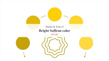 Shades & Tints of Bright Saffron color #ffcf09 A Warm Yellow color #e2b808 #c6a107 #ffd424 #ffd93f