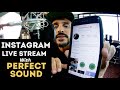 How to Instagram Live Stream with Professional Sound / Audio