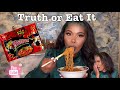 2x hot noodles challenge  truth or eat it