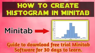How to Create Histogram in Minitab| Mastering Data Analysis with Minitab: Creating Histogram