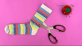 DIY idea from one sock | Sock Fish Super idea with socks/ recycling Socks