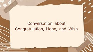 Conversation about Congratulation, Hope and Wish || SMPN 1 Surabaya