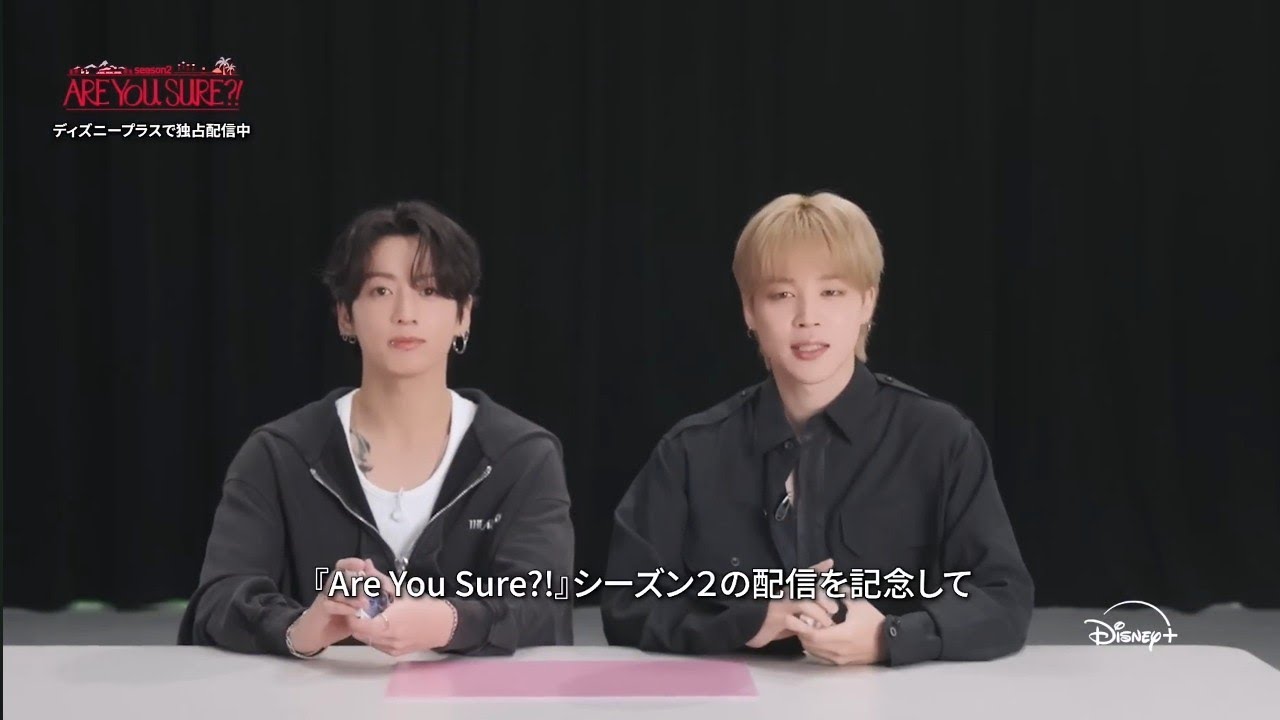 (ENG SUB) Jimin & Jungkook Are You Sure 2 Today's Disney INTERVIEW  Jikook interview 