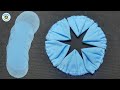 Diy tutorial fabric flower  beautiful fabric hanging flower  flor de co tecido