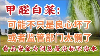842期: 白菜为什么会蘸甲醛｜可能不只是良心坏了｜或者监管部门太懒了｜低价经济的困局｜食品安全其实也是收入问题｜更安全到底是谁买单｜为什么食品安全总是治标不治本