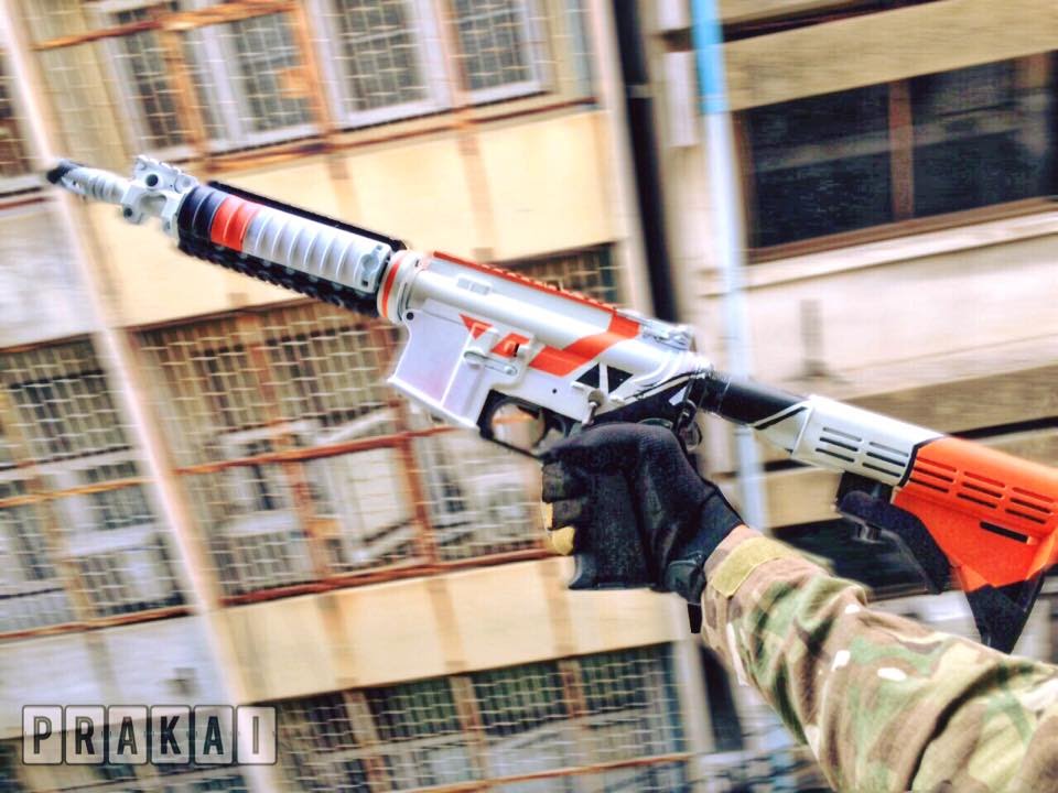 [ Paint Job ] Airsoft M4 asiimov YouTube