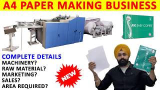 Fully Automatic A4 Paper Cutting Machine Price In India | A4 Copier Paper Making Machine