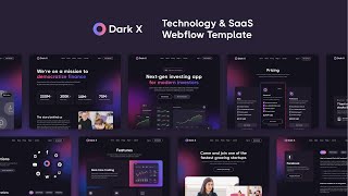 Dark X - Dark Mode SaaS Webflow Template | BRIX Templates