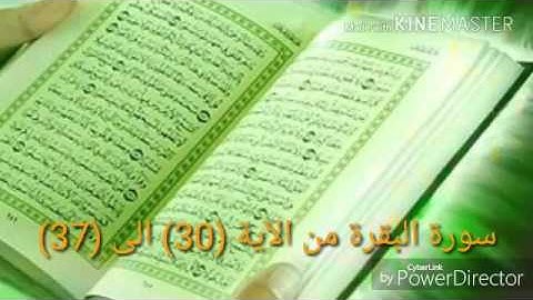 حفظ سورة البقرة من الآية  (30) إلى  (37) مكررة سبع مرات