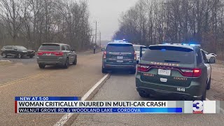 Woman Critically Injured In Cordova Crash