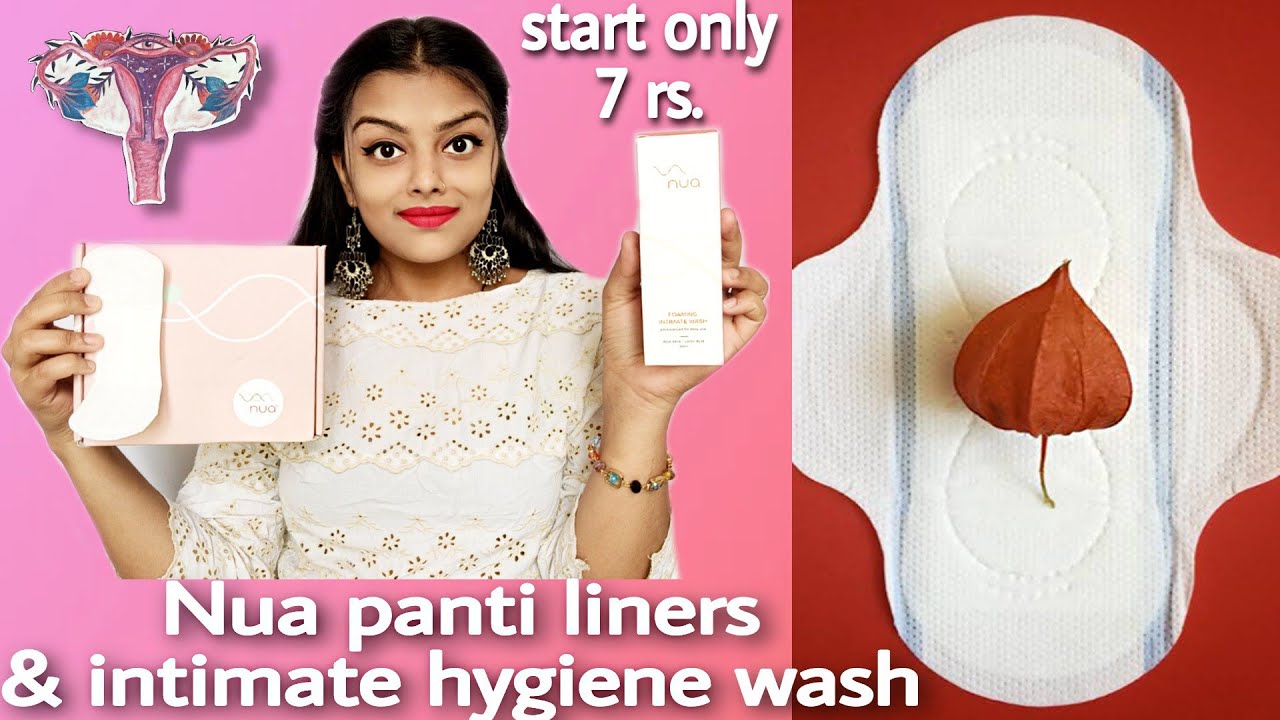 Nua mini panty liner how to use Nua foam intimate hygiene wash full