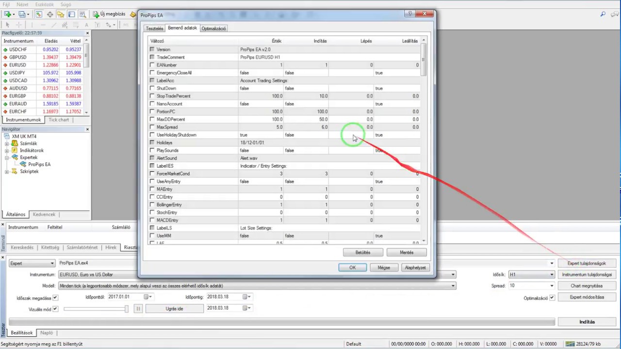 Propips Log ProPips EA StrategyTester 2017 01 01 / 2018 03 16 - YouTube