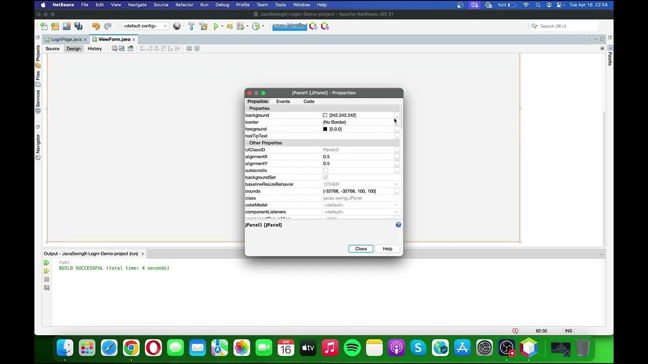 Java Swing UI -Login Page with SwingX Components - YouTube
