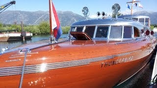 South Tahoe Antique Wooden Boat Classic