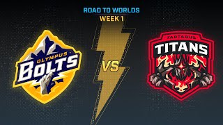 Smite Challenger Circuit Week 1 Tartarus Titans Vs Olympus Bolts