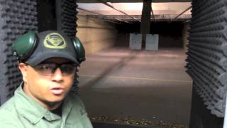 Firearms Training - Indoor range gun workout with Instructor Turner