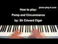 Pomp and Circumstance Piano Tutorial