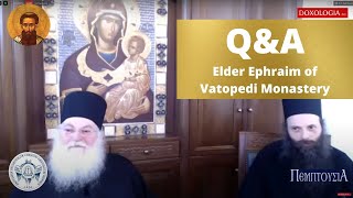 Elder Ephraim of Vatopedi : E-Synaxis Q&A // Answers From Elder Ephraim