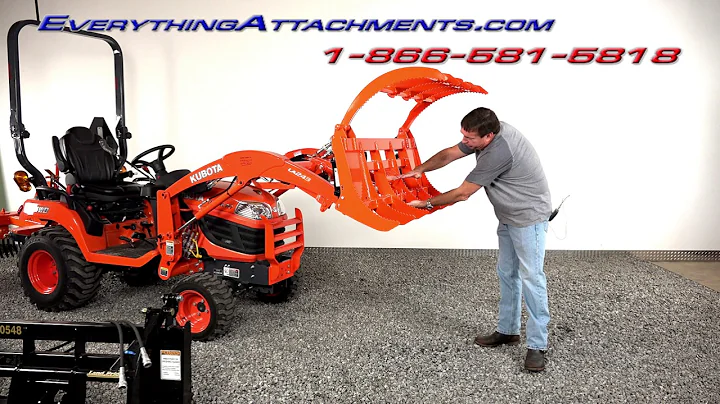 Wicked Root Rake Grapple For Kubota BX Tractors and Subcompact Tractors