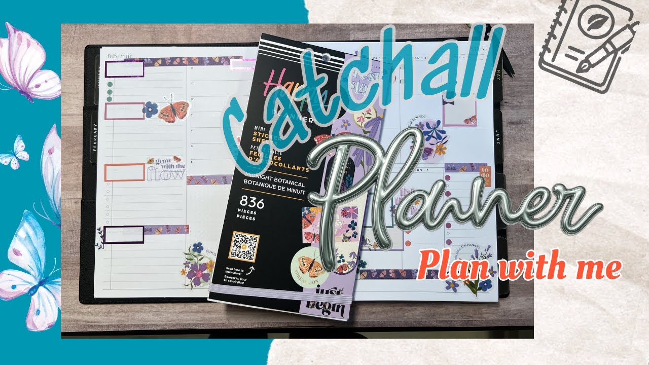 Plan with Me Happy Planner Parenting Layout - Catchall Planner Cute butterflies