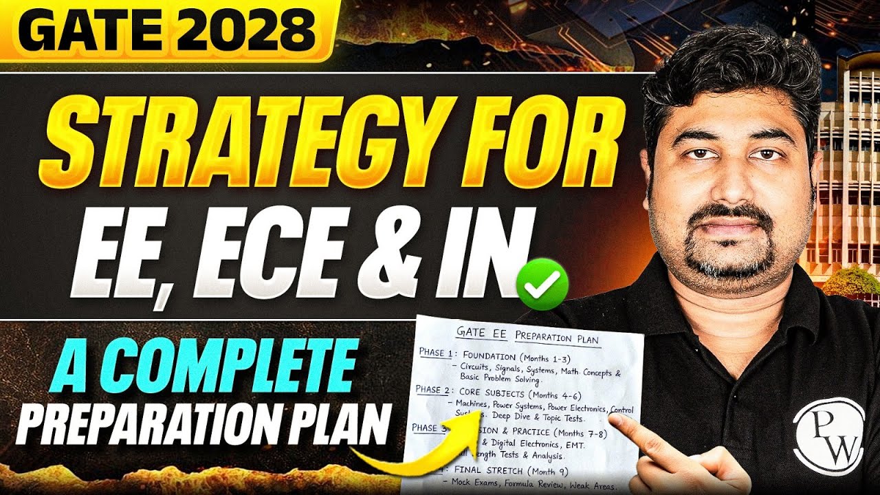 GATE 2028 EE, ECE, IN | How to Start from Zero | Complete Preparation ...