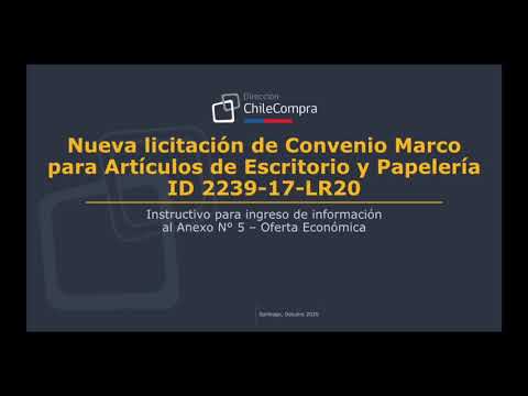 ARCHIVO 2020: Convenio Marco de Artículos de Escritorio y Papelería