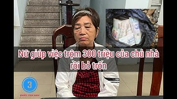 Nữ giúp việc trộm 300 triệu của chủ nhà rồi bỏ trốn || 3 Phút Tin Hay || Tin tức 24h