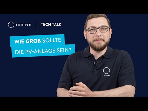sonnen Tech-Talk | Wie groß sollte die Photovoltaik-Anlage für den Eigenverbrauch sein? - video from sonnen