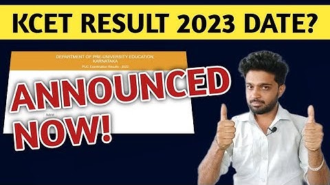 KCET RESULT 2023 DATE & TIME | EDUCARE KARNATAKA