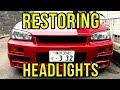 YASHIO FACTORY & Restoring the headlights on the R33.4 Nissan Skyline!