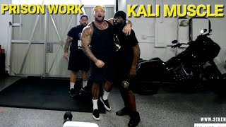 Kali Muscle And Big Boy Do Prison Burpee Workout
