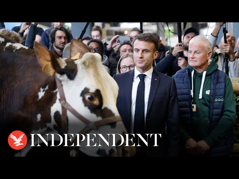 Macron booed by French farmers as he visits agricultural fair