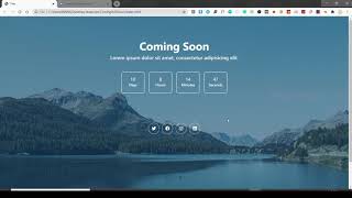 Coming Soon Website Design Using JavaScript | Under Construction Website Design | JavaScript Project