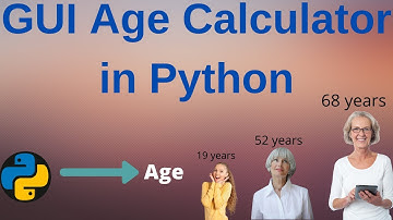 GUI Age Calculator Using Python
