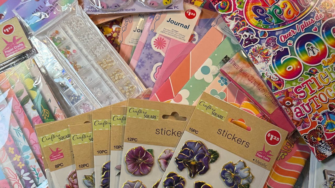 Huge Dollar Tree Haul!  New items and so many crafty goodies!