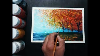 poster painting easy colour step beginners