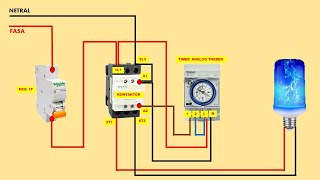 HOW TO INSTALL THEBEN ANALOG TIMER BY USING THE CONTACTOR