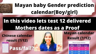 Mayan baby gender prediction calendar latest in Tamil which gives accurate result