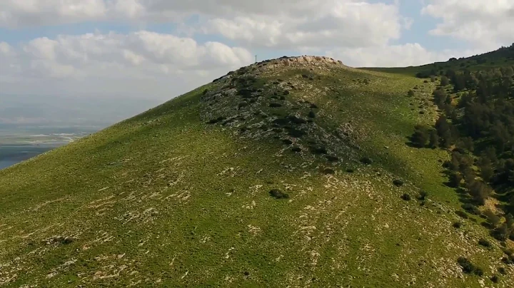 Amazing Aerial View of the Mount Gilboa  in Israel...